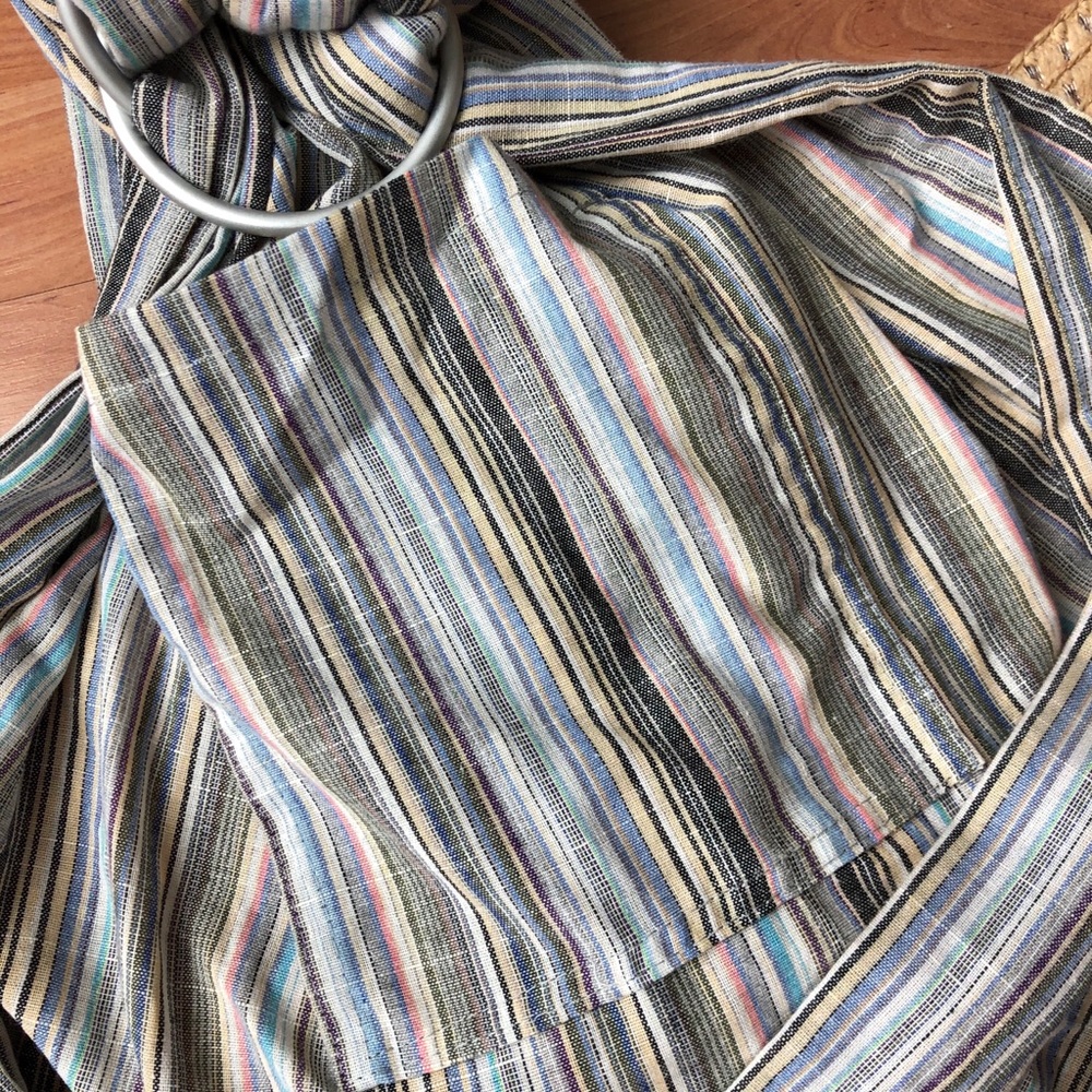 Ring Sling Baby Carrier w/ Metal Rings - Picture 5 of 5